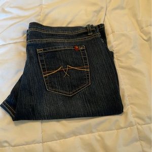 Jeanstar flare dark rinse size 14P jeans